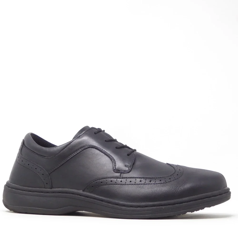 Orthofeet Moreno Mens Wingtip Oxfords Black Leather Dress Shoes 13D